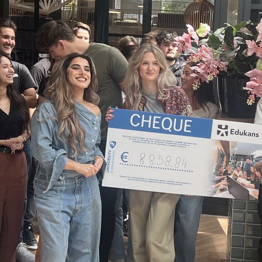 Edukans-NL-Hogeschool-Zeeland-actie-jongeren-Kenia-cheque