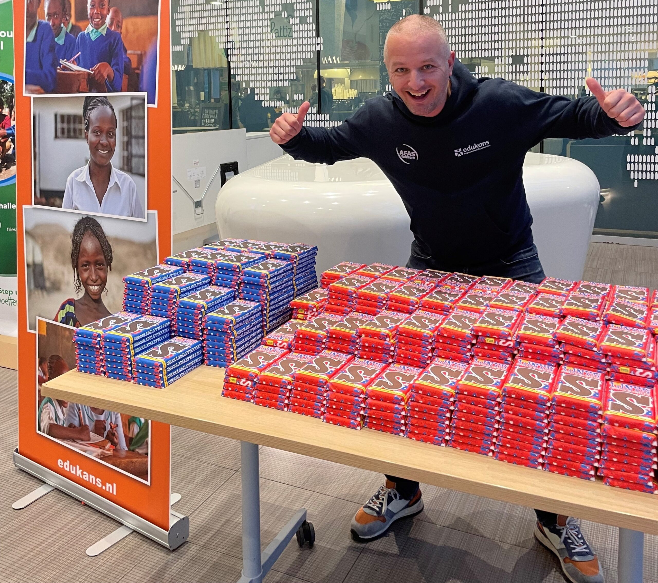 Christiaan Corderius College Amersfoort Tony Chocolonely Sinterklaas actie